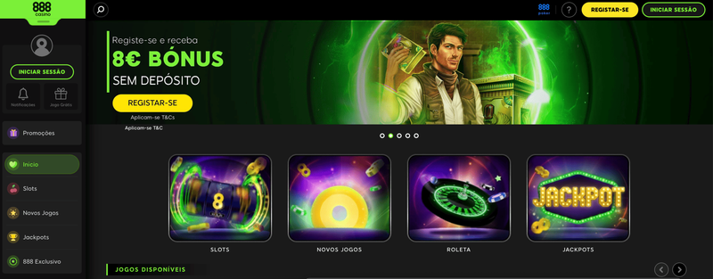 

O 888Casino é o melhor casino legal em Portugal, pelo menos até ao início de 2026