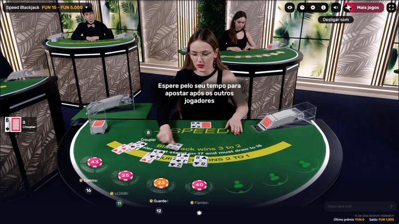 Bacará ao vivo nos casinos portugueses